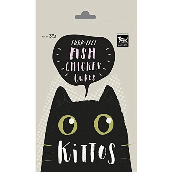 Kittos Fish & Chicken Cubes Cat Treats