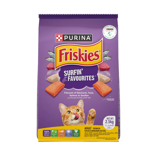 Friskies Surfin Adult Cat Dry Food 2.5kg