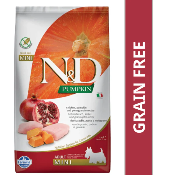 N&D Pumpkin Chicken & Pomegranate Grain Free Adult Mini Dog Dry Food