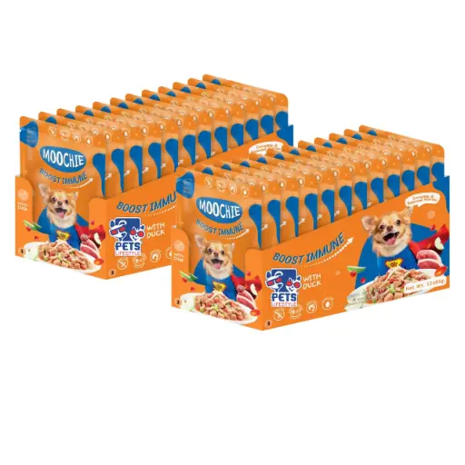 Moochie Dog Boost Immune With Duck Wet Dog Food (Pack of 24pcs)