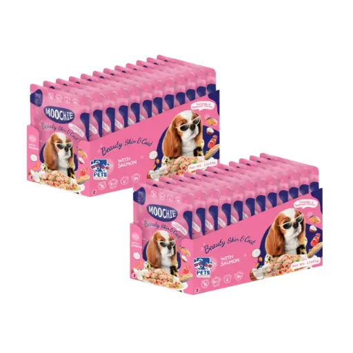 Moochie Beauty Skin and Coat With Salmon Wet Dog Food
Moochie
(Pack of 24pcs)