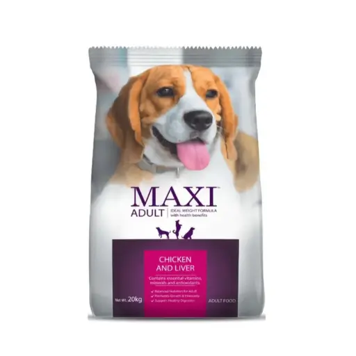 Maxi Adult Chicken and Liver Dog Dry Food 20kg