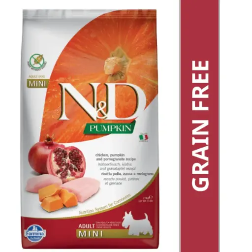 N&D Pumpkin Chicken & Pomegranate Grain Free Adult Mini Dog Dry Food