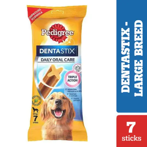 Pedigree Dentastix Oral Care for Adult (Large Breed of 25 kg+) Dog Treats 7 Sticks