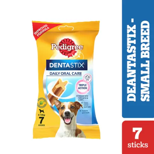 Pedigree Dentastix Oral Care for Adult (Small Breed of 5 to 10 kg) Dog Treats 7 Sticks