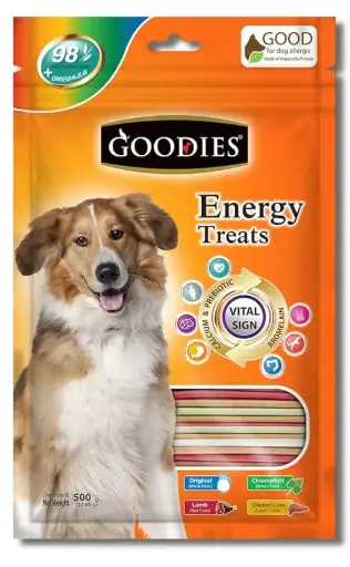 Goodies Energy Treats Mixed Flavour Stick Dog Treats 500g