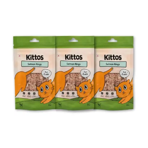 Kittos Salmon Rings Cat Treats