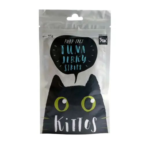 Kittos Lamb Tuna Jerky Strips Cat Treats